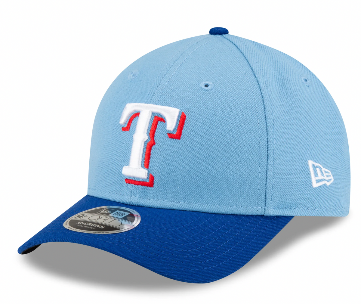 Texas Rangers Blue Alternate New Era Player Replica M-Crown 9FORTY Adjustable Hat product image 1, provided for visual
