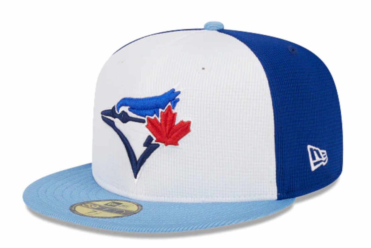 Toronto Blue Jays New Era White/Blue 2024 Spring Training 59FIFTY Fitted Hat product image 1, provided for visual reference