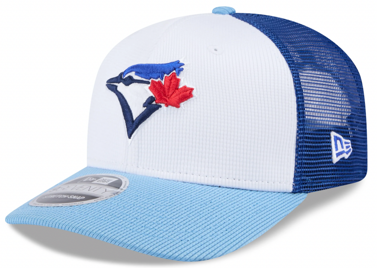 Toronto Blue Jays New Era Blue 2025 Spring Training 9SEVENTY Trucker Hat product image 1, provided for visual reference and