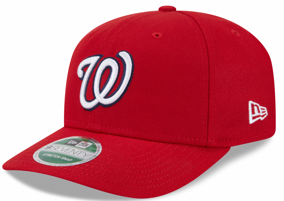 Washington Nationals Red New Era Player Replica 9SEVENTY Stretch Snap Adjustable Hat product image 1, provided for visual