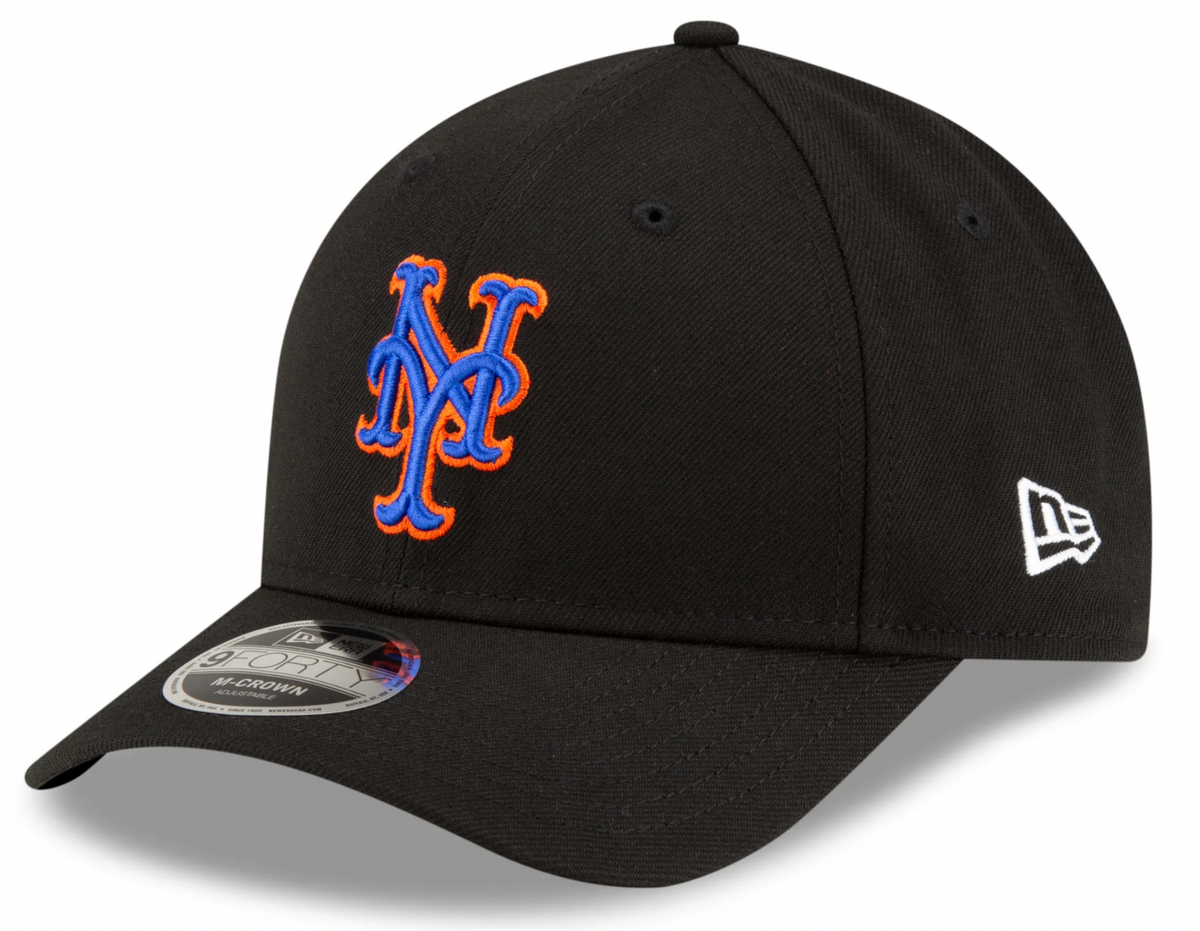 New York Mets Black Alternate 2 New Era Player Replica M-Crown 9FORTY Adjustable Hat product image 1, provided for visual