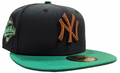 New York Yankees Black/Kelly Green/Rust New Era 59FIFTY Fitted Hat for Men product image 1, provided for visual reference