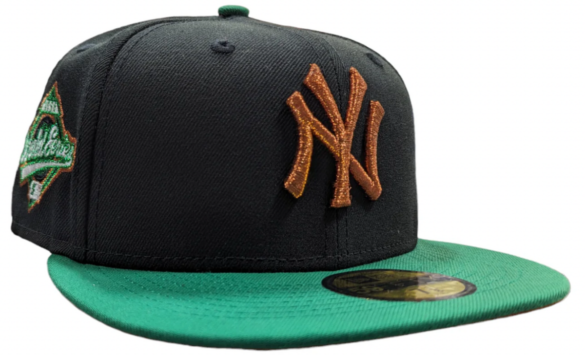 New York Yankees Black/Kelly Green/Rust New Era 59FIFTY Fitted Hat for Men product image 1, provided for visual reference