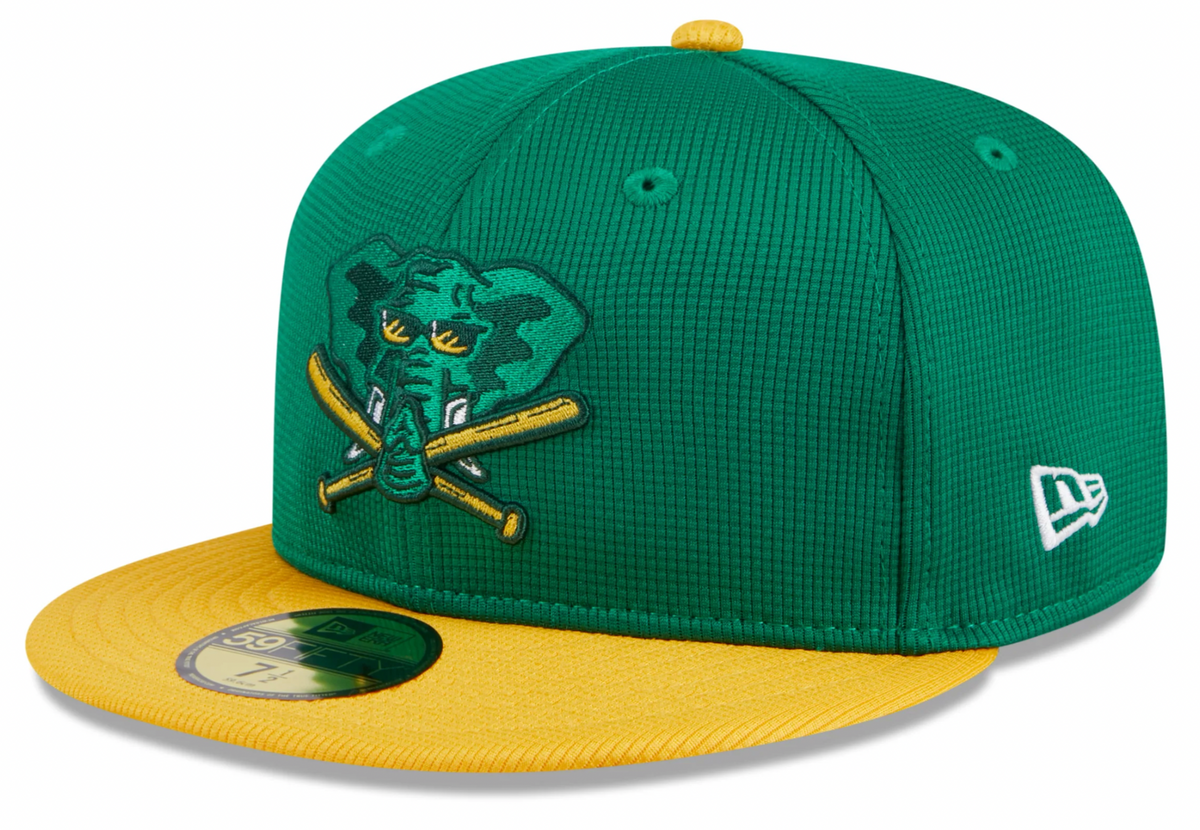 Oakland Athletics New Era Green 2024 Batting Practice 59FIFTY Fitted Hat for Men product image 1, provided for visual