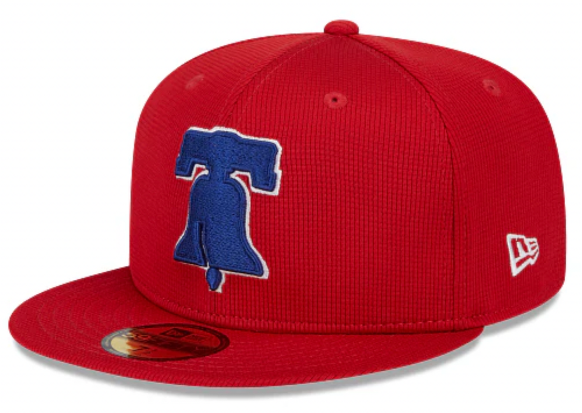 Philadelphia Phillies New Era Red 2025 Spring Training 59FIFTY Fitted Hat product image 1, provided for visual reference and