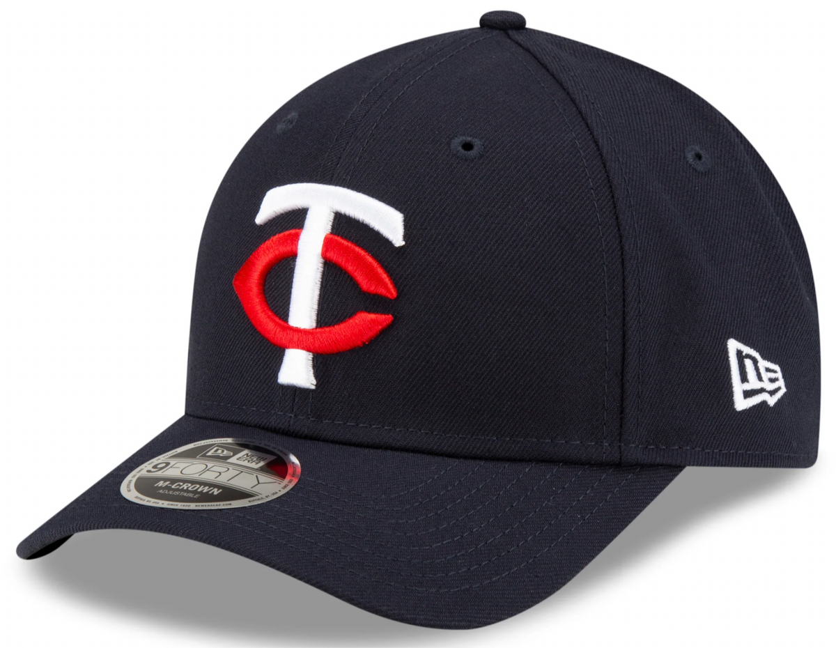 Minnesota Twins Navy New Era Player Replica M-Crown 9FORTY Adjustable Hat product image 1, provided for visual reference and