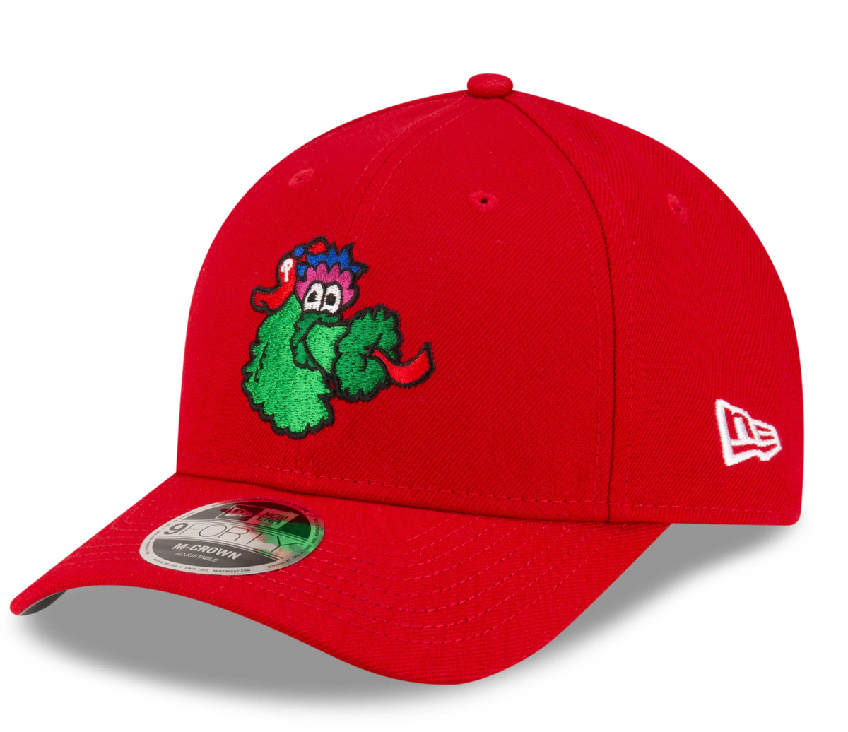 Philadelphia Phillies Red Fanatic New Era M-Crown 9FORTY Adjustable Hat product image 1, provided for visual reference and