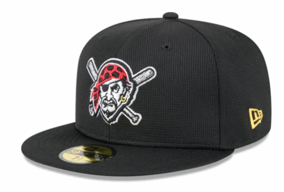 Pittsburgh Pirates New Era Black 2025 Spring Training 59FIFTY Fitted Hat product image 1, provided for visual reference and
