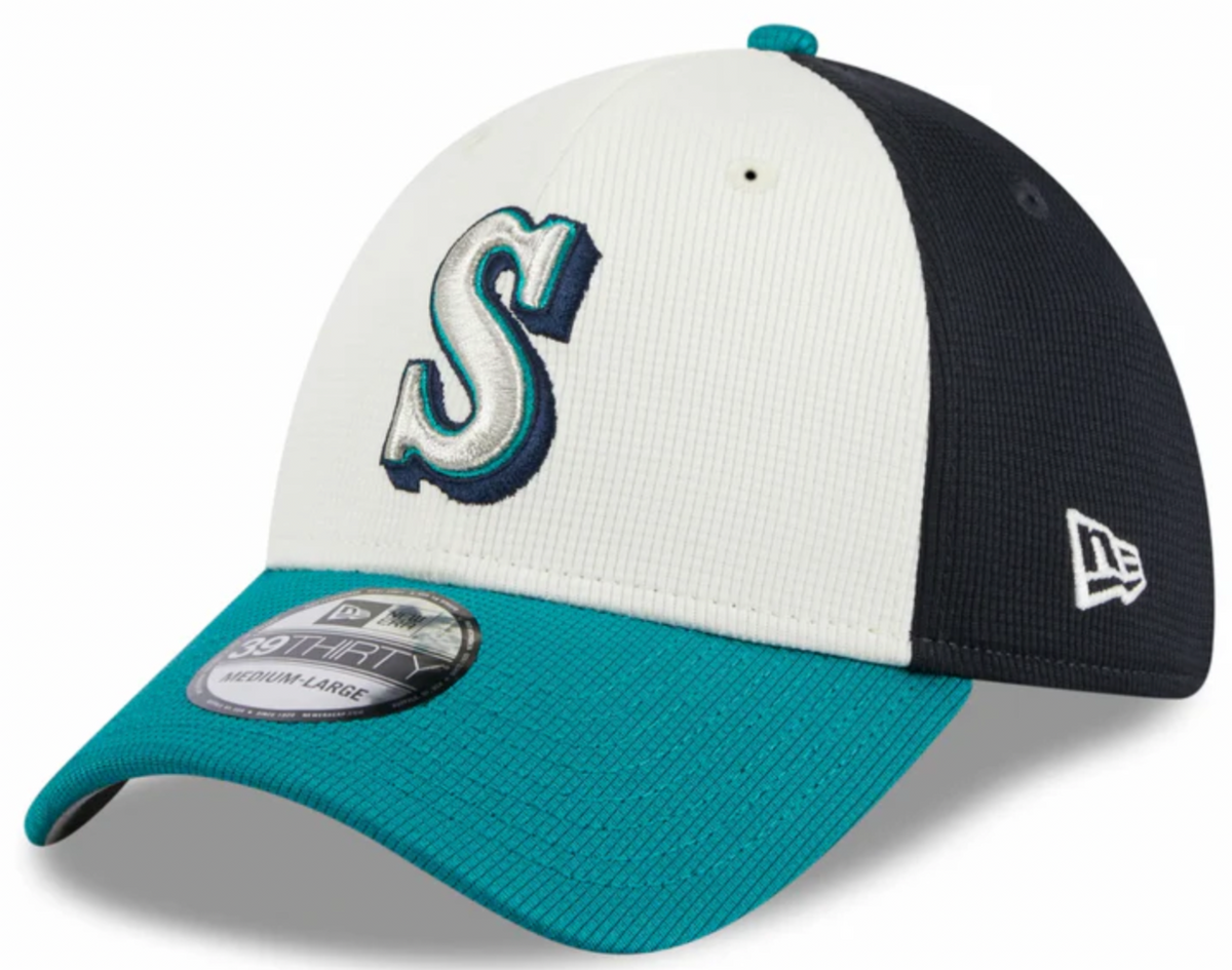 Seattle Mariners New Era Batting Practice 39THIRTY Flex-Fit Hat for Men product image 1, provided for visual reference and