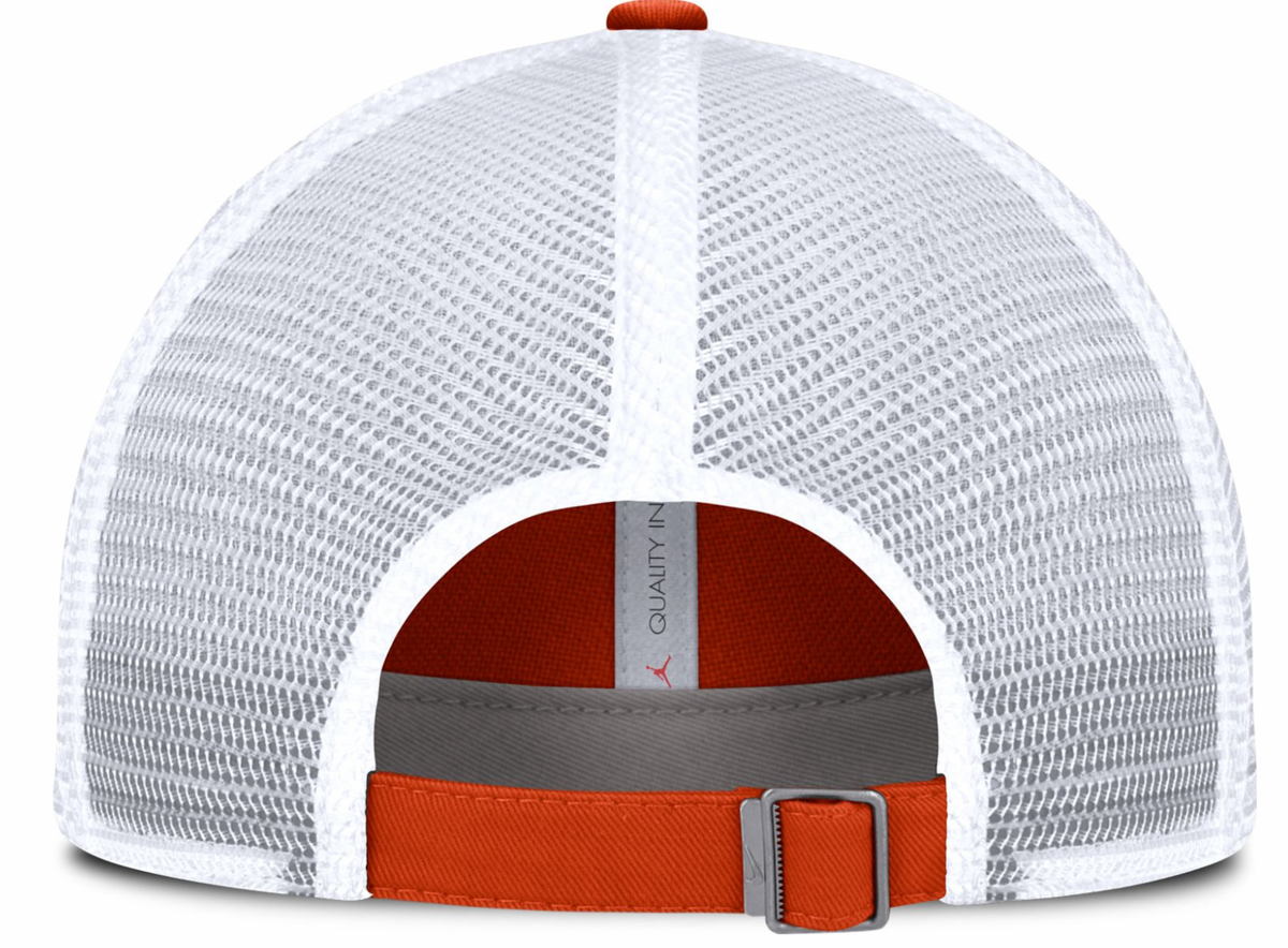 Florida Gators Nike Orange Jumpman Club Unstructured Adjustable Trucker Hat product image 3, provided for visual reference