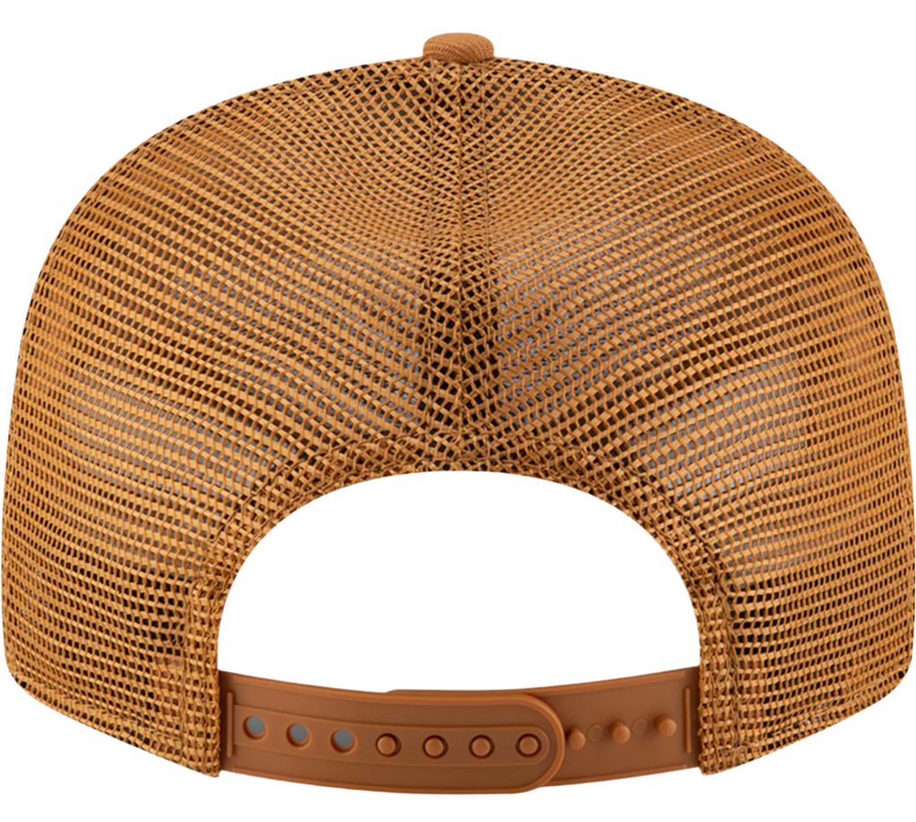 Chicago Bulls New Era Bronze Low Profile Trucker 9FIFTY Snapback Hat product image 4, provided for visual reference and
