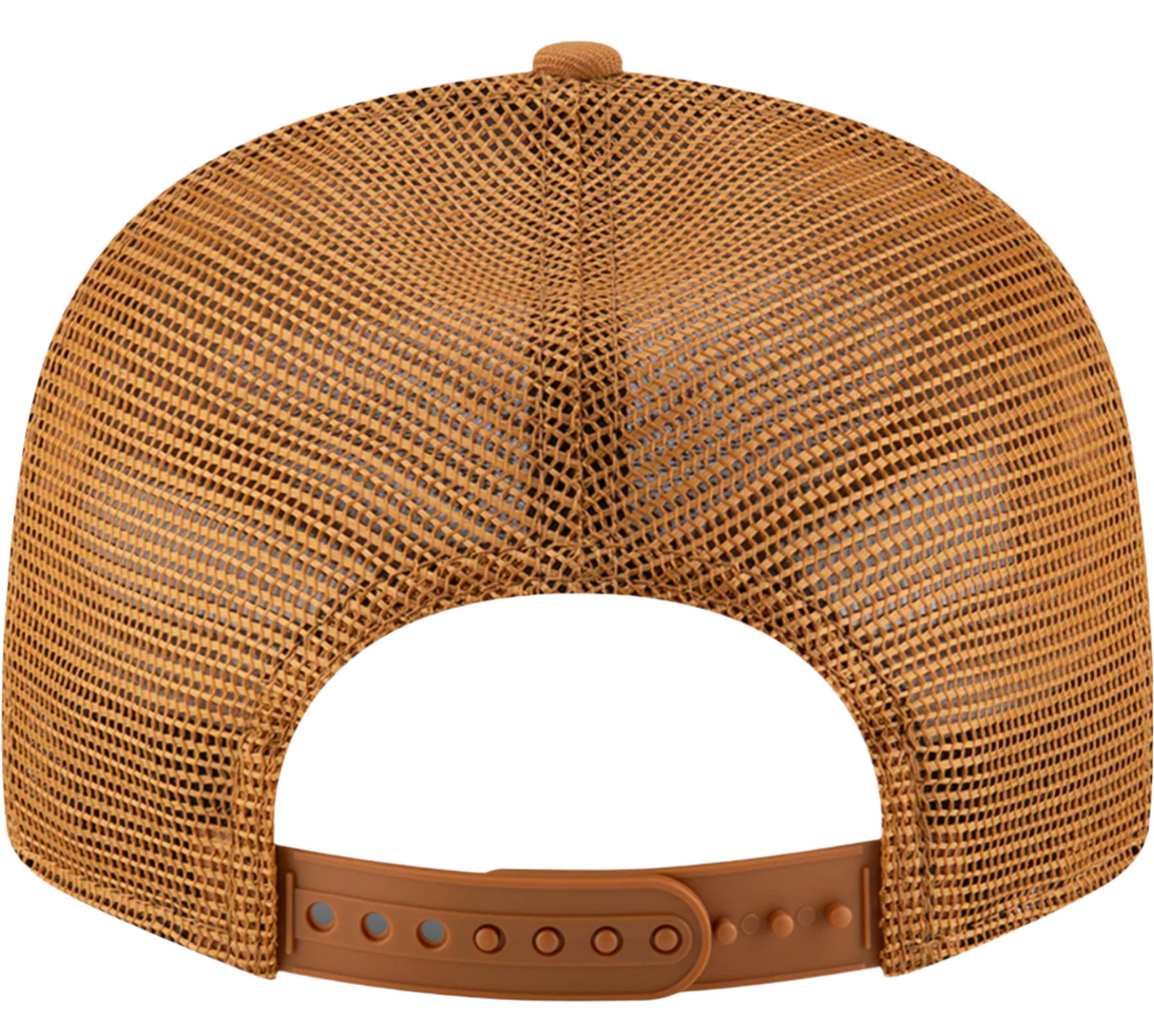 Chicago Bulls New Era Bronze Low Profile Trucker 9FIFTY Snapback Hat product image 4, provided for visual reference and