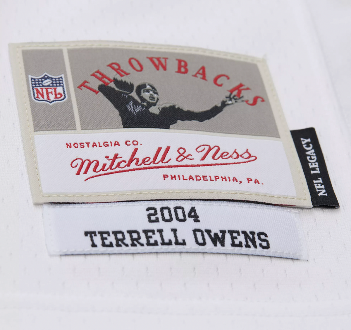 Terrell Owens Philadelphia Eagles 2004 White Mitchell & Ness Legacy Replica Jersey for Men product image 8, provided for