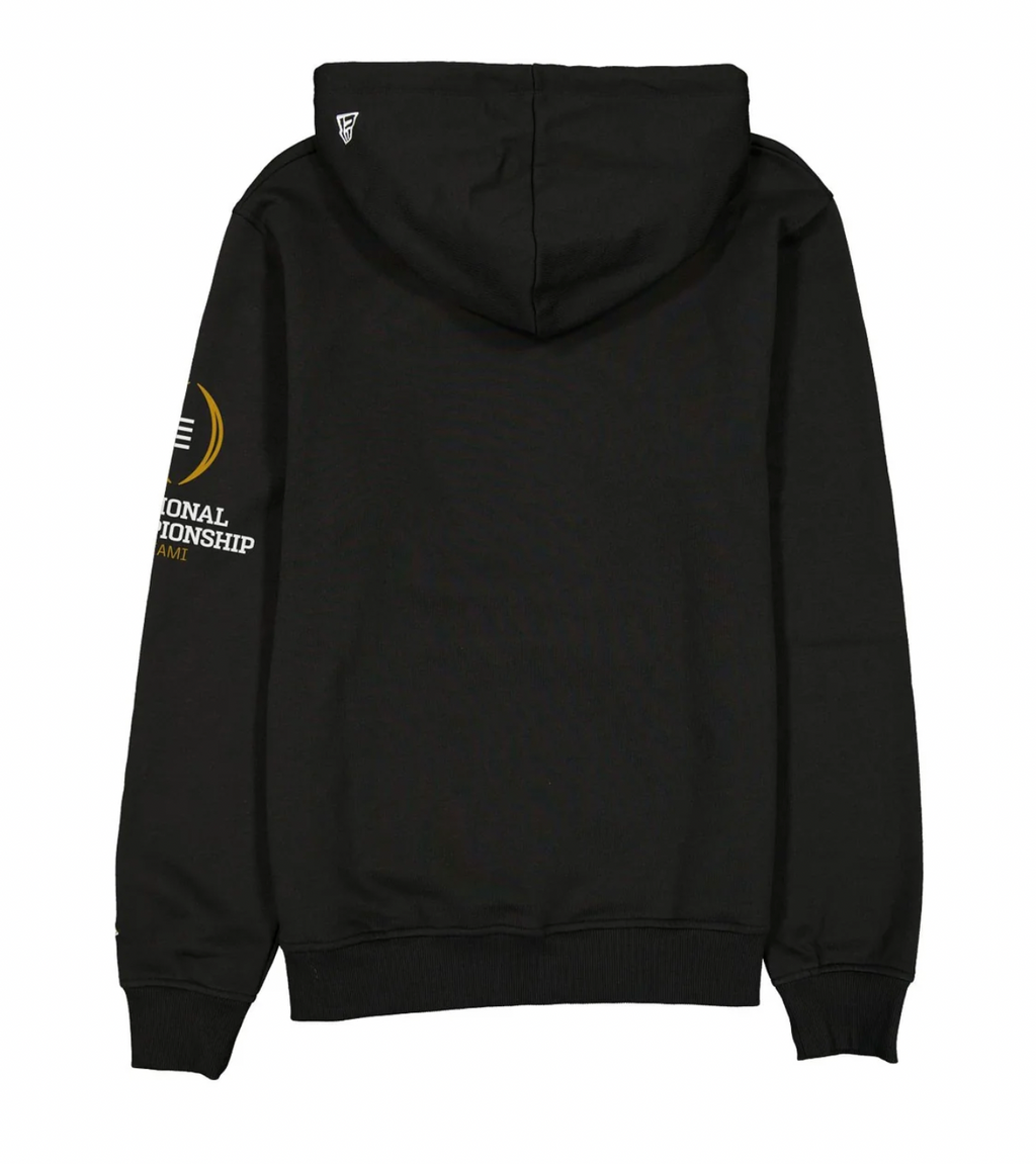 Indiana Hoosiers 2025-26 National Champions Black Hoodie By New Era for Men product image 2, provided for visual reference