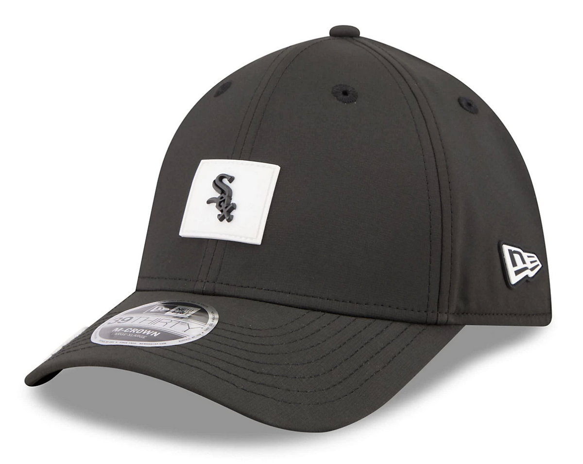 Chicago White Sox New Era 2026 Clubhouse M-Crown 39Thirty Black Flex Fit Hat product image 3, provided for visual reference