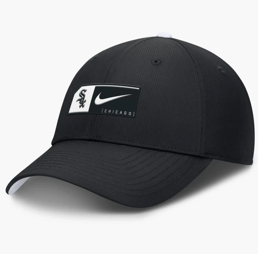 Chicago White Sox Black Nike Club Prime Adjustable Hat product image 1, provided for visual reference and product detail