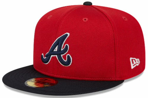 Atlanta Braves New Era Red/Navy 2025 Spring Training 59FIFTY Fitted Hat product image 1, provided for visual reference and