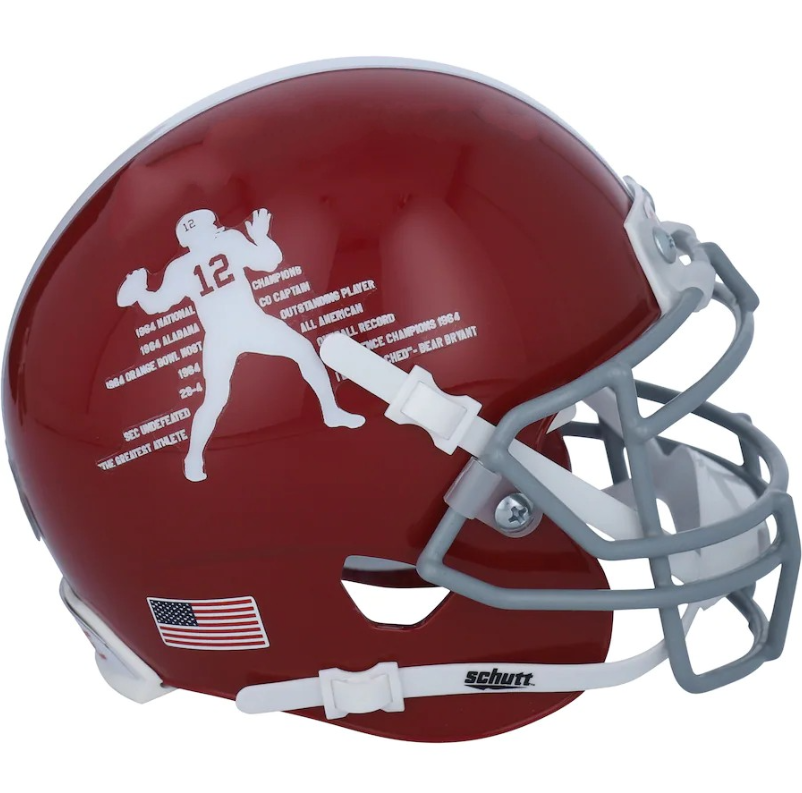 Alabama Crimson Tide Joe Namath Collector Series Replica Full Size Helmet product image 1, provided for visual reference and