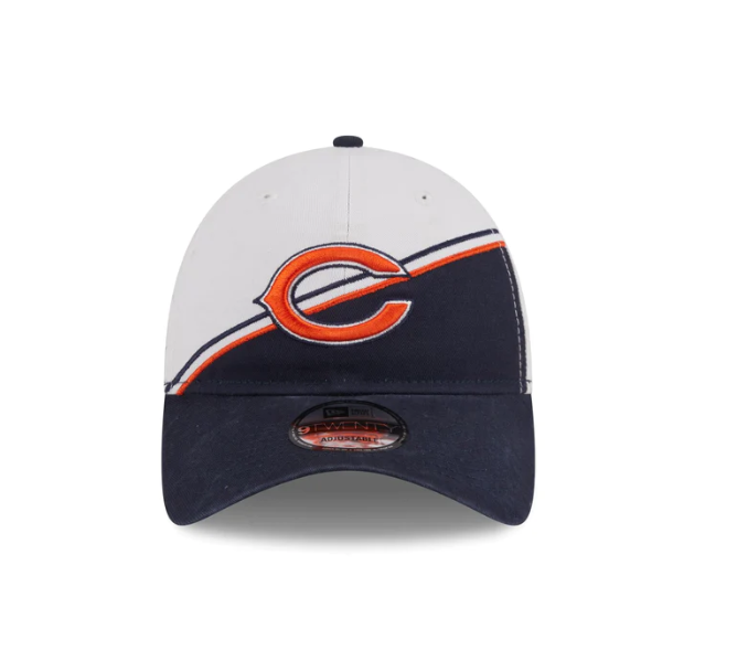 Chicago Bears 2023 Sideline Secondary Logo White/Navy 9TWENTY Adjustable Hat for Men product image 2, provided for visual