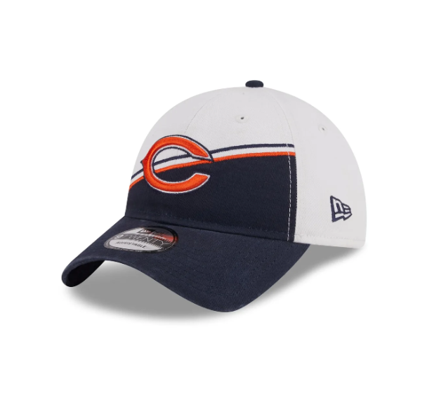 Chicago Bears 2023 Sideline Secondary Logo White/Navy 9TWENTY Adjustable Hat for Men product image 3, provided for visual