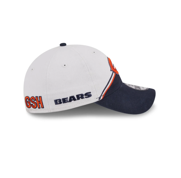 Chicago Bears 2023 Sideline Secondary Logo White/Navy 9TWENTY Adjustable Hat for Men product image 4, provided for visual