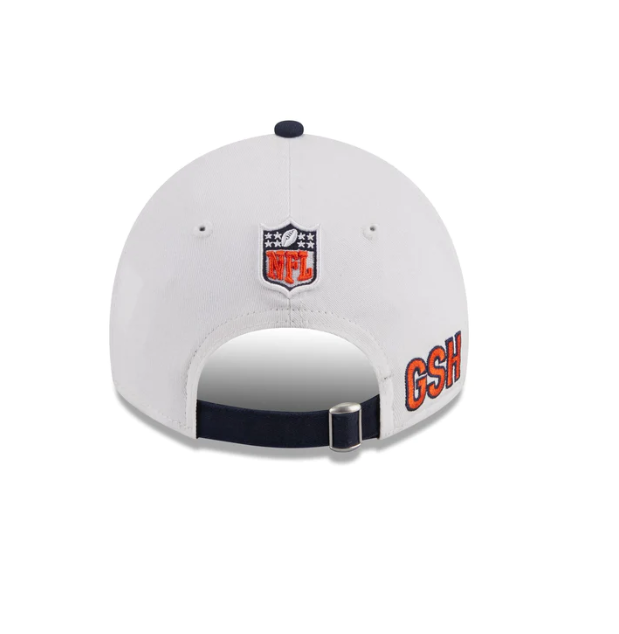 Chicago Bears 2023 Sideline Secondary Logo White/Navy 9TWENTY Adjustable Hat for Men product image 5, provided for visual