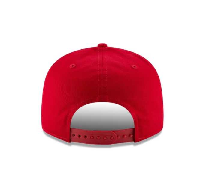 San Francisco 49ers New Era Red Basic 9FIFTY Snapback Hat product image 2, provided for visual reference and product detail