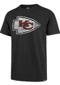 Men’s ’47 Kansas City Chiefs Black Grit Scrum T-Shirt product image 1, provided for visual reference and product detail