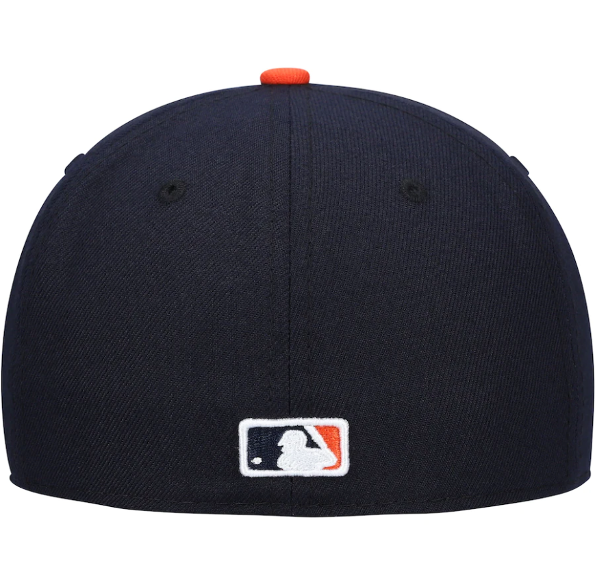 Detroit Tigers New Era Navy Road Authentic Collection On-Field Logo 59FIFTY Fitted Hat for Men product image 4, provided for