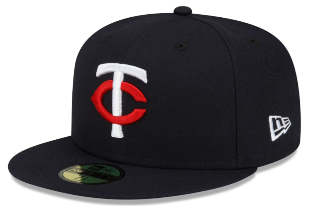 Minnesota Twins New Era Navy Authentic Collection Home 59FIFTY Fitted Hat for Men product image 1, provided for visual