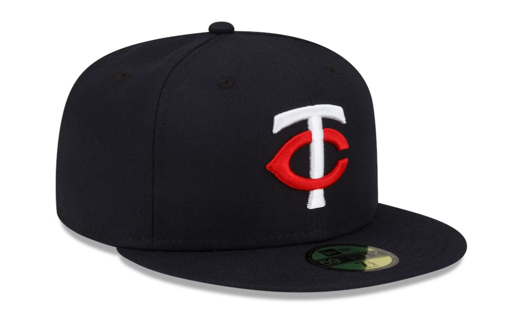 Minnesota Twins New Era Navy Authentic Collection Home 59FIFTY Fitted Hat for Men product image 3, provided for visual