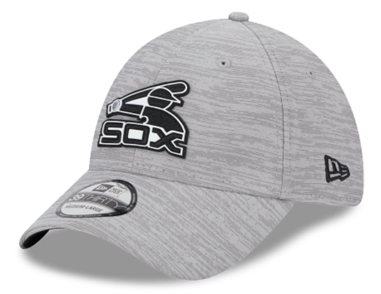 Chicago White Sox New Era Gray 2023 Clubhouse 39THIRTY Flex Fit Hat for Men product image 1, provided for visual reference