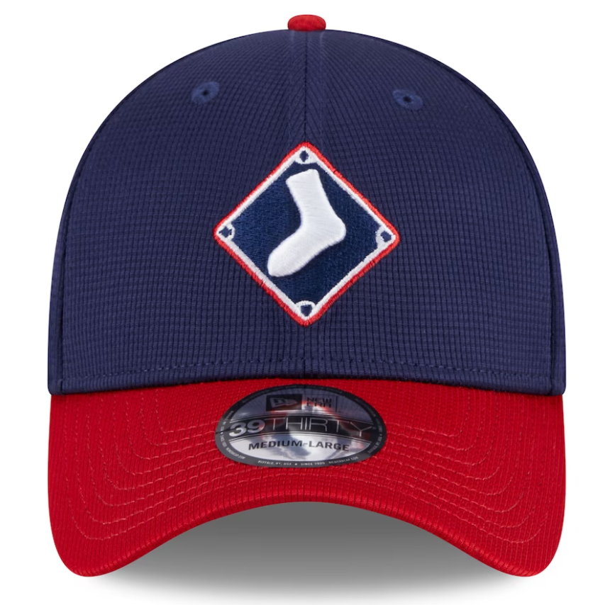 Chicago White Sox New Era Navy 2024 Batting Practice 39THIRTY Flex Hat for Men product image 2, provided for visual