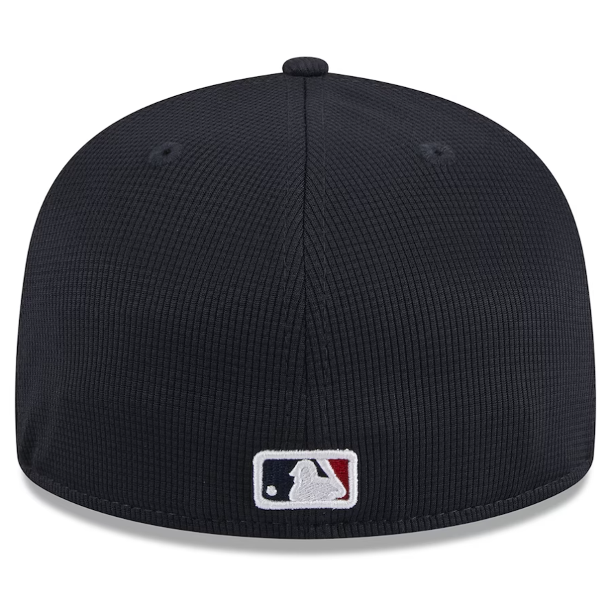 Atlanta Braves New Era White 2024 Batting Practice 59FIFTY Fitted Hat for Men product image 4, provided for visual reference