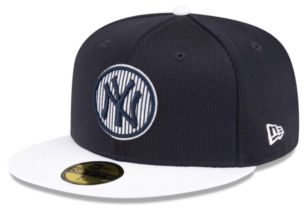 New York Yankees New Era Navy 2024 Batting Practice 59FIFTY Fitted Hat for Men product image 1, provided for visual