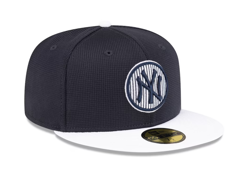 New York Yankees New Era Navy 2024 Batting Practice 59FIFTY Fitted Hat for Men product image 3, provided for visual