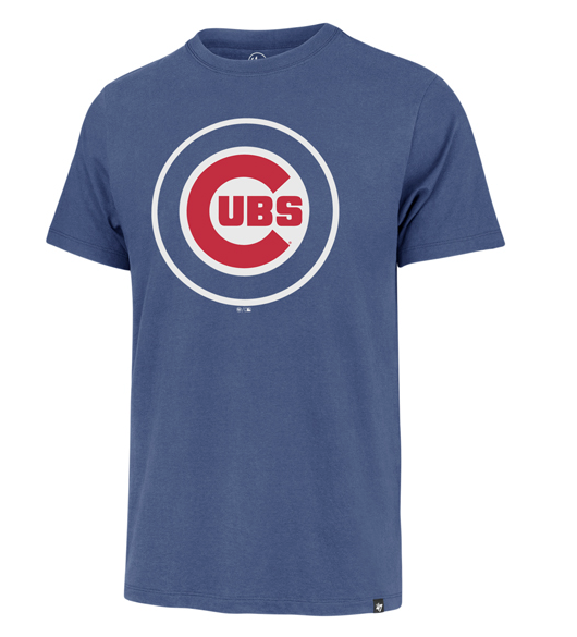 47 Mens Chicago Cubs Cadet Blue Imprint Franklin T-Shirt product image 1, provided for visual reference and product detail