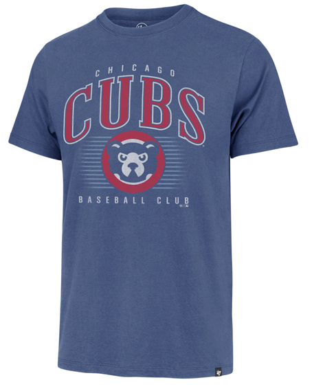 47 Mens Cubs Cubs Cadet Blue Double Header Franklin T-Shirt product image 1, provided for visual reference and product