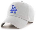 '47 Brand Los Angeles Dodgers Gray Clean Up Adjustable hat for Men product image 1, provided for visual reference and