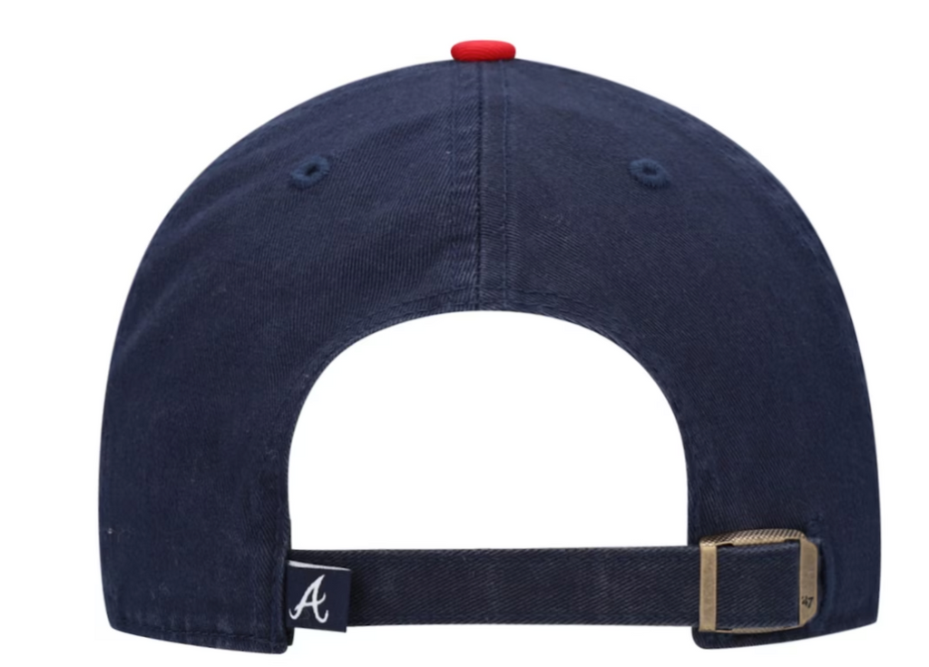 Atlanta Braves Navy/Red Clean Up Adjustable Hat By '47 Brand for Men product image 2, provided for visual reference and