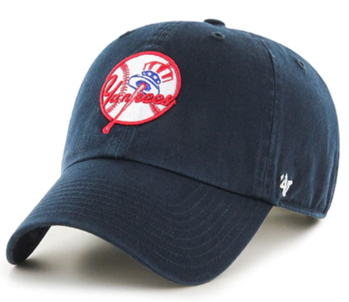New York Yankees Navy Secondary Logo Cleanup Adjustable Hat By '47 brand for Men product image 1, provided for visual