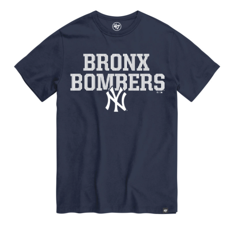 '47 Brand Men New York Yankees Bronx Bombers Franklin T-Shirt product image 1, provided for visual reference and product