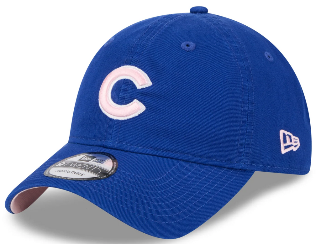 Chicago Cubs 2024 Mother's Day 9TWENTY Royal Blue Adjustable Hat product image 1, provided for visual reference and product