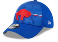 Buffalo Bills New Era NFL 2023 Training Camp Royal Blue Throwback Logo 39THIRTY Flex Fit Hat for Men product image 1,
