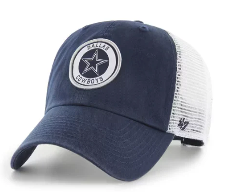Dallas Cowboys Navy Highline 47 Clean Up Trucker Adjustable Hat product image 1, provided for visual reference and product