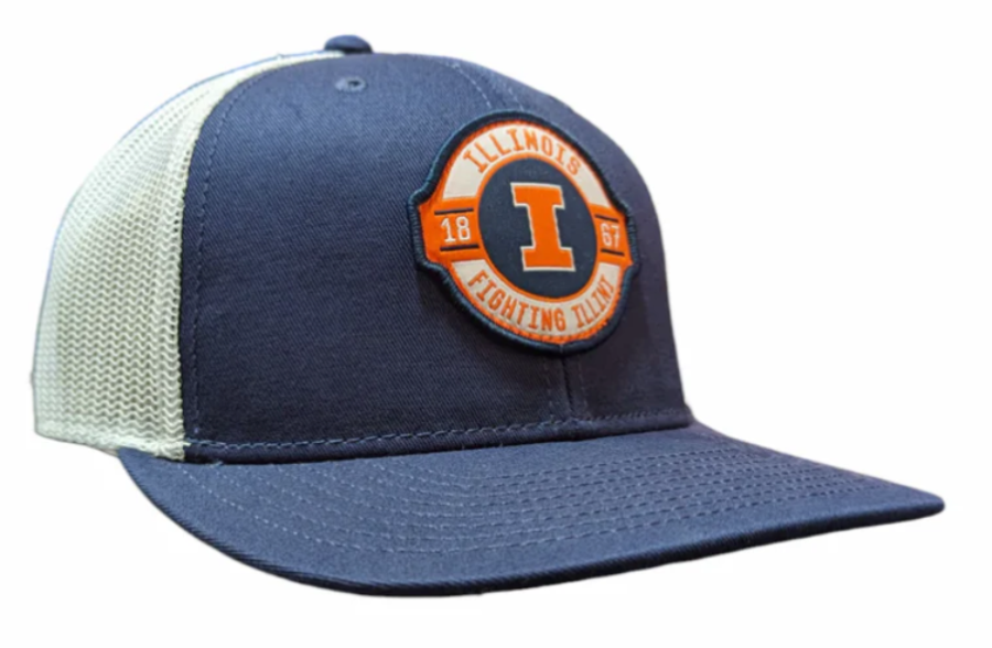 Illinois Fighting Illini NCAA Top Of The World Navy/White Formation Adjustable Trucker Hat product image 1, provided for