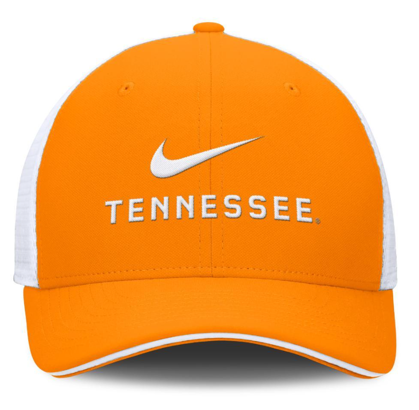 Nike Tennesse Volunteers Orange Rise Adjustable Trucker Hat for Men product image 2, provided for visual reference and