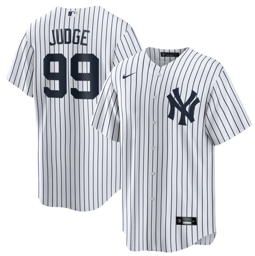 Aaron Judge New York Yankees Nike Home White Replica Jersey With Name for Men product image 1, provided for visual reference