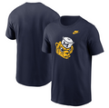 Michigan Wolverines Nike Legacy Alternate Navy Logo T-Shirt for Men product image 1, provided for visual reference and