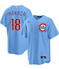 Shota Imanaga #18 Chicago Cubs Nike Light Blue 2nd Alternate Replica Jersey for Men product image 1, provided for visual